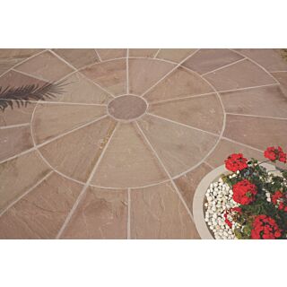 Denastone Calibrated Riven Natural Stone Paving Autumn Circle Kit