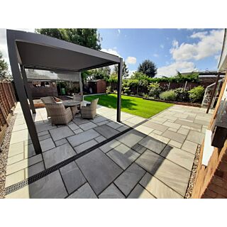Denastone Calibrated Riven Natural Stone Paving Grey