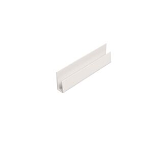 Summit White Hollow Soffit Starter/Edge Trim