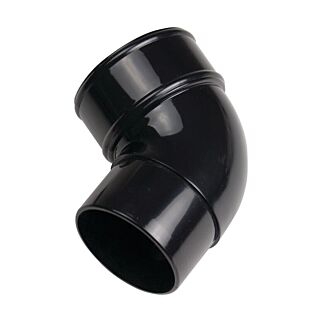 Kayflow Round Downpipe 112.5° Offset Bend Black