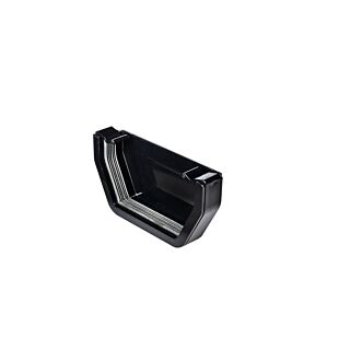 Kayflow Square Gutter External Stopend Black