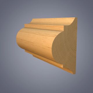 Redwood Dado Rail Decortaive Moulding, Patt 18 25 x 50mm (21x40mm Fin size)