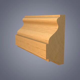 Redwood Dado Rail Decorative Moulding, Patt 20 19 x 50mm (15x28mm Fin size)