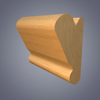 Redwood Picture Rail, Patt 45 - 25 x 50mm (21x44mm Fin size)