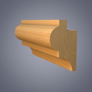 Redwood Picture Rail, Patt 8 - 38 x 50mm (28x40mm Fin size)