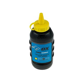 OX TOOLS P025703 Pro Chalk Powder 8oz / 226g YELLOW