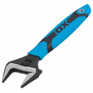 OX TOOLS P324608 Pro Series Adjustable Wrench Extra Wide Jaw 8