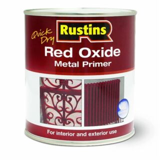 Rustins Quick Dry Red Oxide Metal Primer 1Ltr