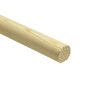 Redwood Mopstick Handrail - 50 x 50mm (44mm Diam)