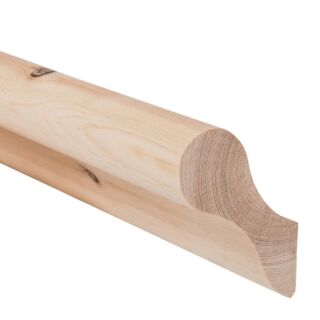 Redwood Pigs Ear Handrail 38 x 100mm