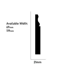Redwood Regency Architrave 25 x 75mm (21 x 69mm Finish)