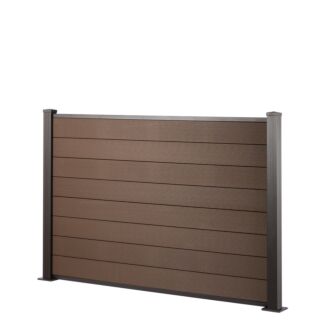 Saige Composite Fence Panel Coffee Brown 145 x 19.5mm 1.775m