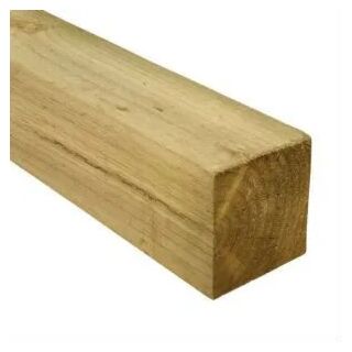 Tanalised Treated Decking Newel Sawn Post 82 x 82 1300mm
