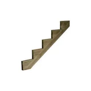 Treated Wooden Decking 5 Tread String 1455 x 250 x 48mm