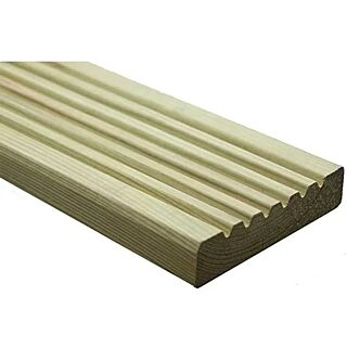 Treated Wooden Decking Boards - 32mm x 150mm, various lengths