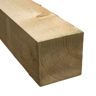 Tanalised Treated Sawn Fence Post with Flat Top 150 x 150 x 3000mm