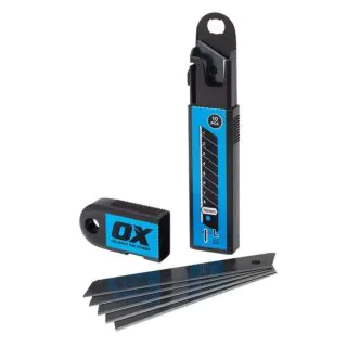 OX TOOLS P223910 OX Pro Snap Off Knife Blades 18mm, Pack 10