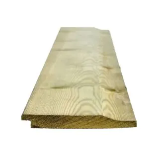 Treated Redwood Shiplap Timber Cladding 19 x 125mm (Approx 15 x 112mm Cover)