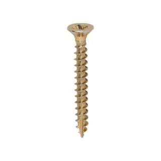 TIMCO Multi-purpose Screw - Zinc Yellow Passivated - Box 200 - 3.5 x 30mm