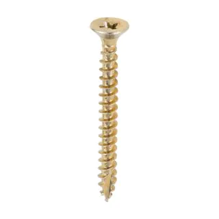 TIMCO Multi-purpose Screw - Zinc Yellow Passivated - Box 200 - 4.0 x 40mm