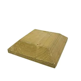 Tanalised Pyramid Newel Cap - 120 x 120 x 25mm