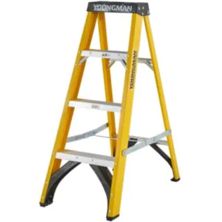 Youngman Fiberglass Swingback 4 Tread Step Ladder