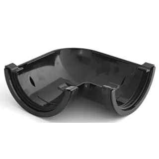 Kayflow Half Round Gutter 90° Angle Black