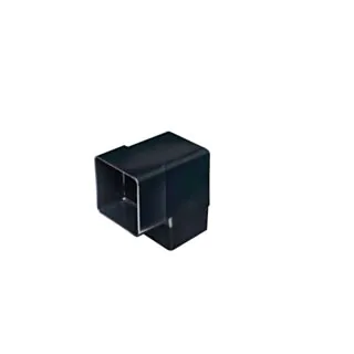 Kayflow Square Downpipe 112.5° Offset Bend Black