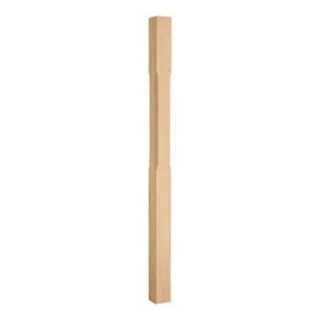Oak Full Stop Chamfered Newel 91 x 91 x 1500mm