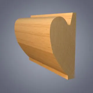 Redwood Picture Rail, Patt 40 - 25 x 50mm (21x44mm Fin size)