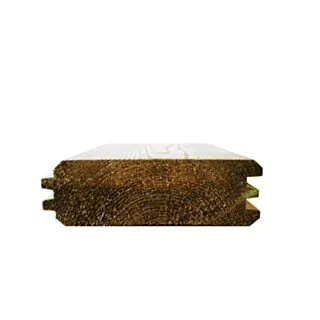 Treated Redwood Double T&G Green Treated Timber Loglap Cladding 50 x 150mm