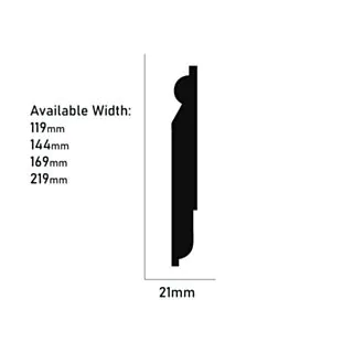 Redwood Torus/Sanitary Skirting Board 25 x 225mm (21 x 219mm Finish)