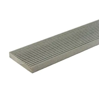 Composite Decking Board Anti-Slip Mid Groove Solid Grey