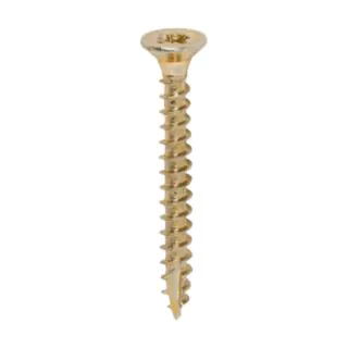 TIMCO Multi-purpose Screw - Zinc Yellow Passivated - Box 200 - 4.0 x 35mm