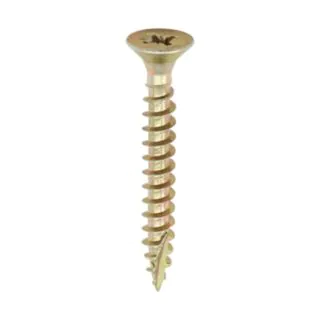 TIMCO Multi-purpose Screw - Zinc Yellow Passivated - Box 200 - 4.0 x 30mm