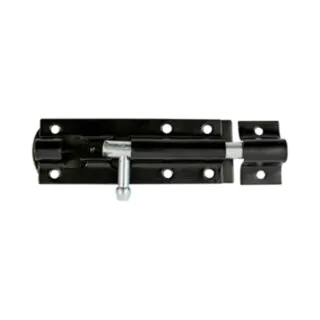 Timco Straight Tower Bolt Black 6 (150mm)